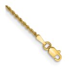 14K 1.5mm Regular Rope with Lobster Clasp Anklet