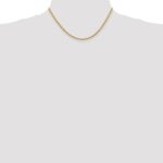 14K 2.75mm Diamond-cut Rope with Lobster Clasp Chain - Image 4