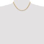 14K 4.5mm Diamond-cut Rope with Lobster Clasp Chain - Image 4