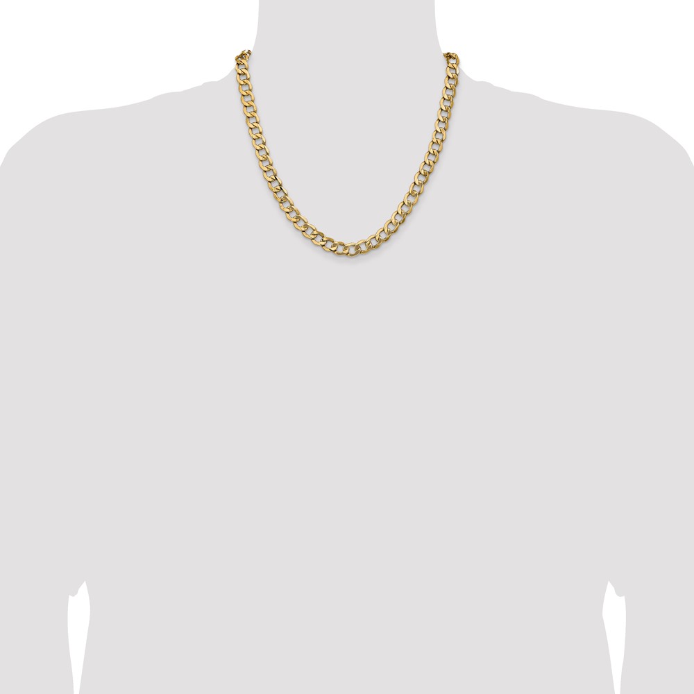 10K 9mm Semi-Solid Curb Chain - Image 4