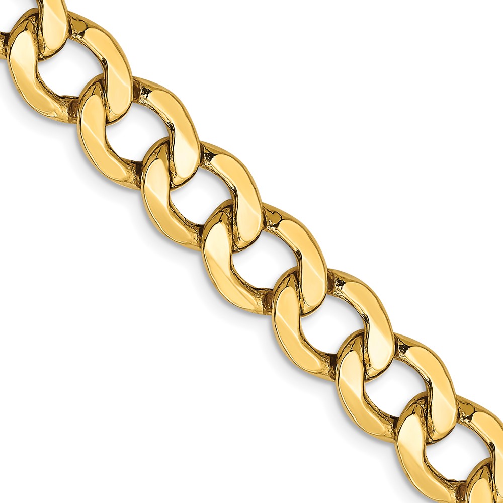 10K 9mm Semi-Solid Curb Chain - Image 1