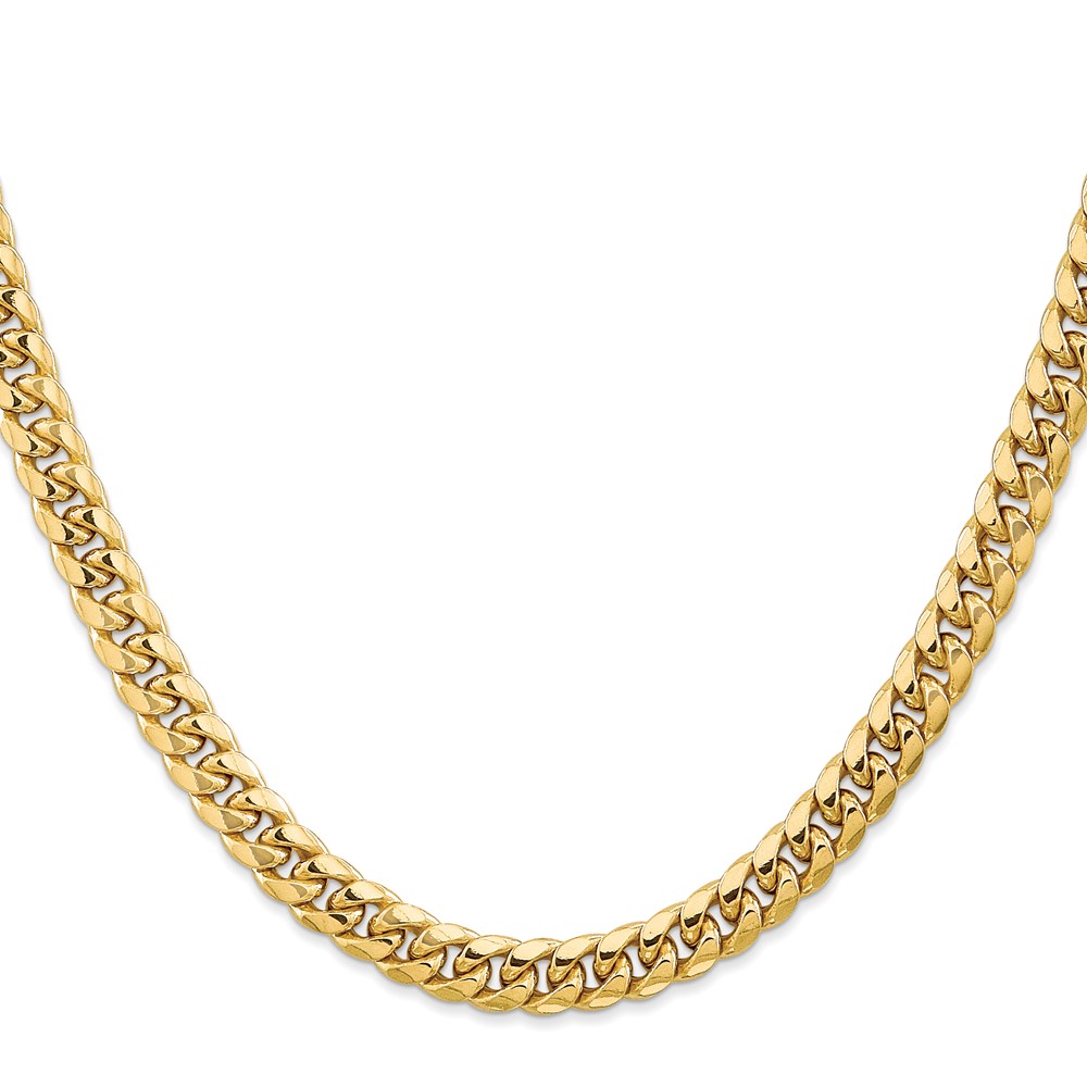 10k 6.75mm Semi-Solid Miami Cuban Chain - Image 2