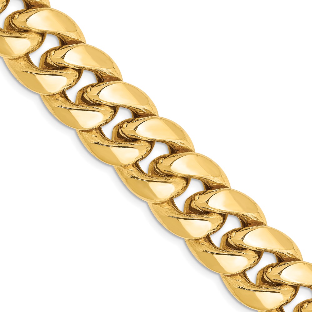 10K 13.2mm Semi-Solid Miami Cuban Chain - Image 1