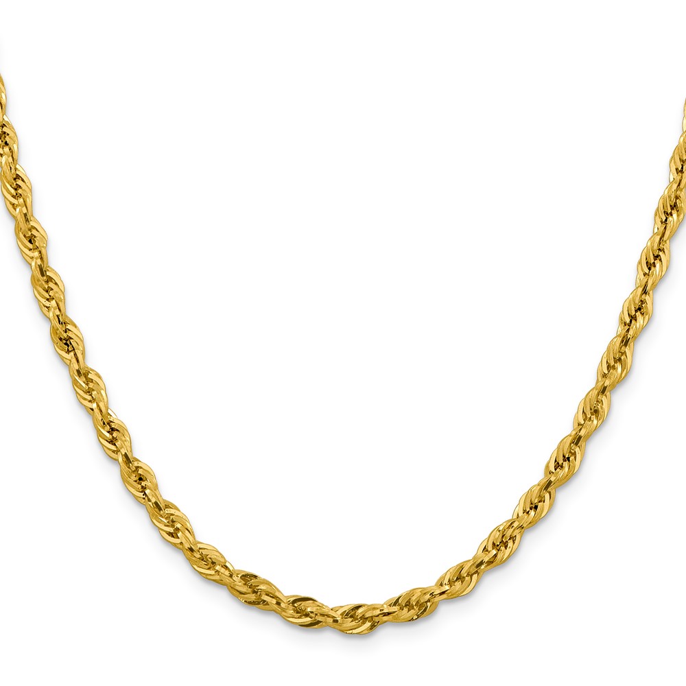 10k 4.25mm Semi-Solid Rope Chain - Image 2