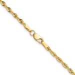 10k 2.5mm Semi-Solid Rope Chain - Image 3