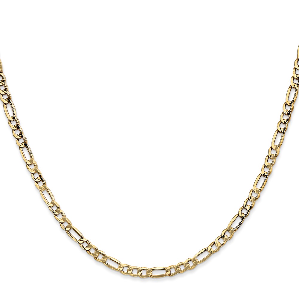 10k 3.5mm Semi-Solid Figaro Chain - Image 2