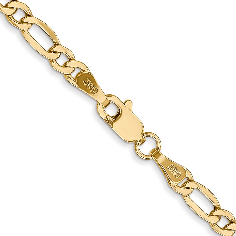 10k 3.5mm Semi-Solid Figaro Chain - Image 3