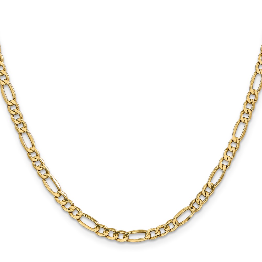 10k 4.2mm Semi-Solid Figaro Chain - Image 2