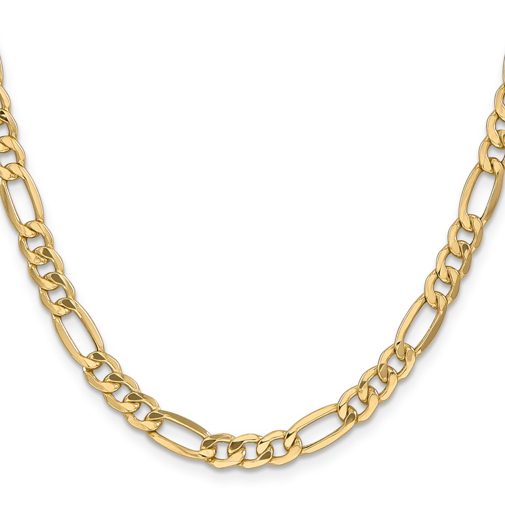 10k 6.25mm Semi-Solid Figaro Chain - Image 2