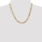 10k 7.3mm Semi-Solid Figaro Chain - Image 4