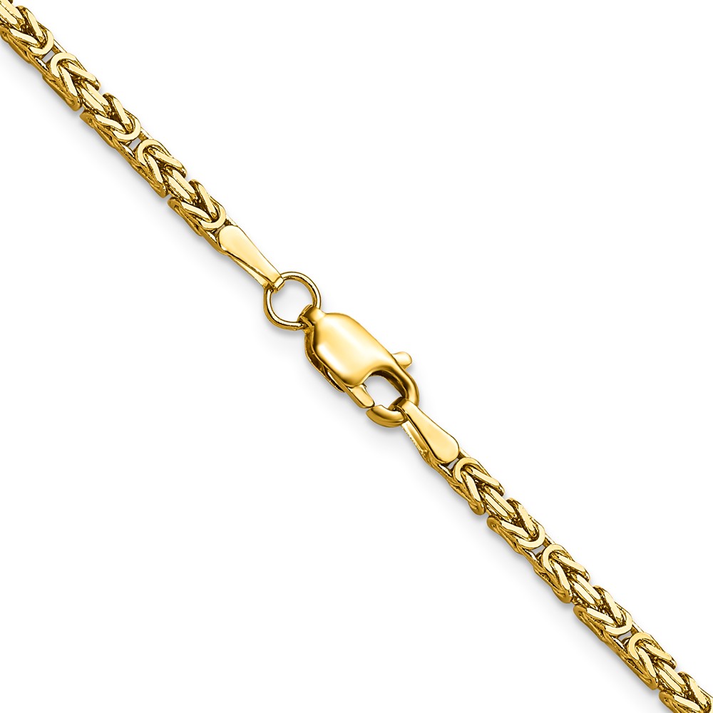 10K 2mm Byzantine Chain - Image 3