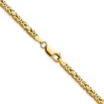 10K 2.5mm Byzantine Chain - Image 3