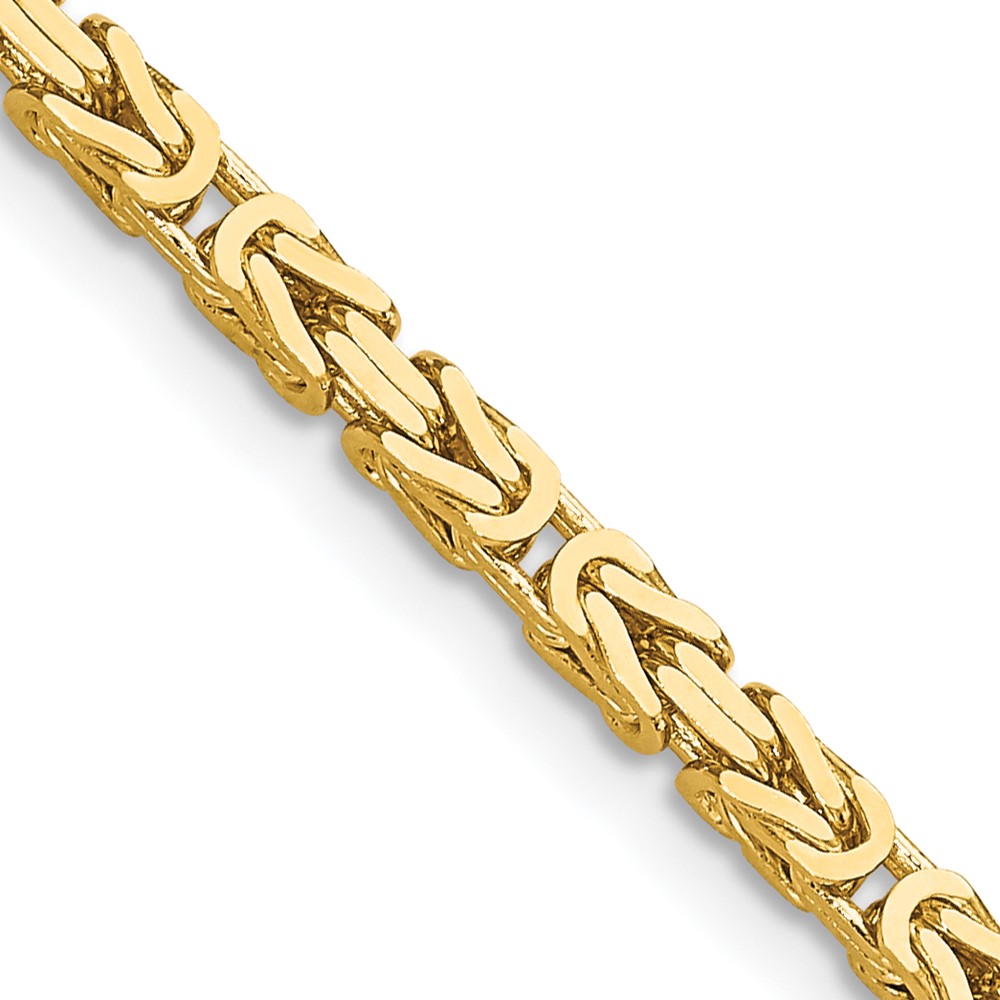 10K 2.5mm Byzantine Chain - Image 1