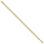 10KY Solid Double Link Charm Bracelet - Image 2
