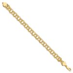 10k Triple Link Charm Bracelet - Image 2