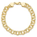 10k Triple Link Charm Bracelet - Image 3
