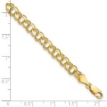10KY Solid Double Link Charm Bracelet - Image 4