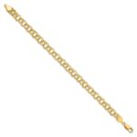 10k Solid Double Link Charm Bracelet - Image 2