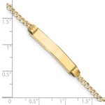 10k Flat Curb Link ID Bracelet - Image 3