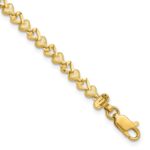 10k Heart Bracelet