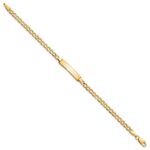 10k Semi-solid Curb Link ID Bracelet - Image 2