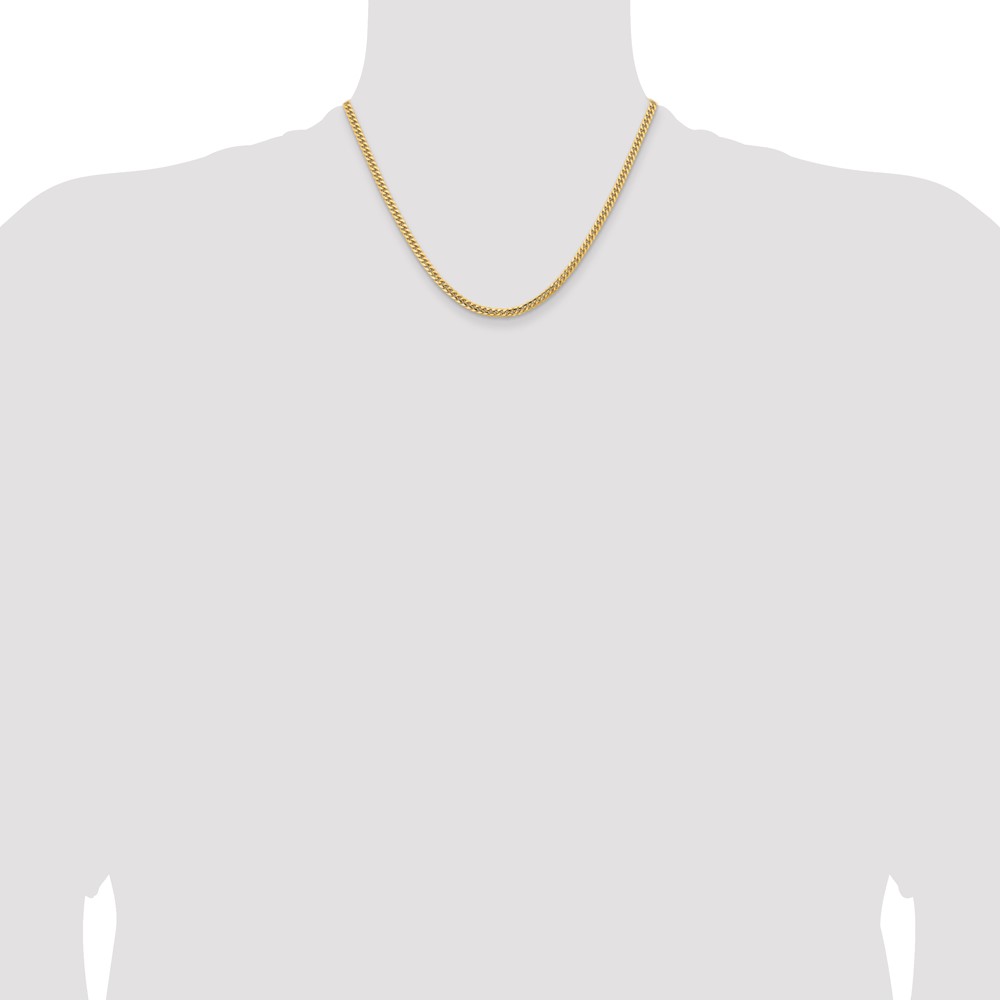 10K 3.5mm Solid Miami Cuban Chain - Image 4