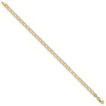 10k Hollow Double Link Charm Bracelet - Image 3
