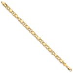 10k Double Link with Hearts Charm Bracelet - Image 2