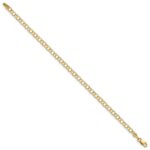 10k Solid Double Link Charm Bracelet - Image 3