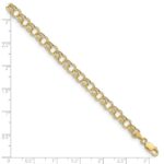 10k Hollow Double Link Charm Bracelet - Image 4