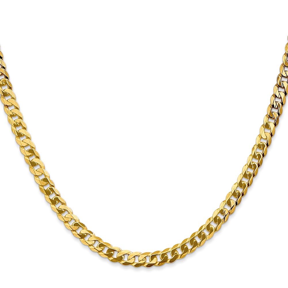 10k 4.75mm Flat Beveled Curb Chain - Image 2