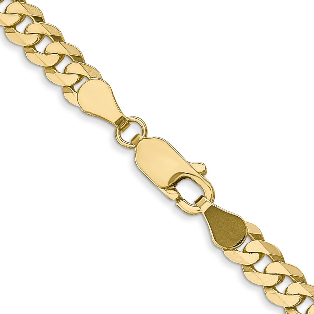 10k 4.75mm Flat Beveled Curb Chain - Image 3
