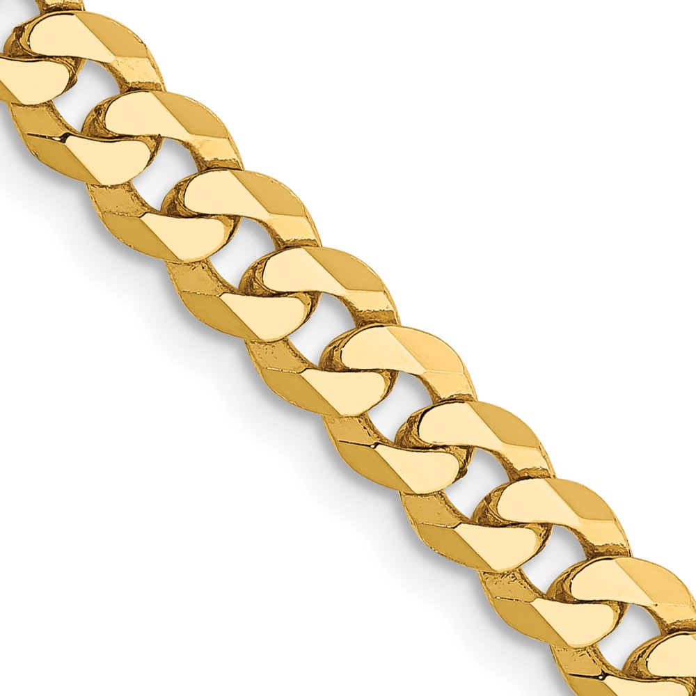 10k 4.75mm Flat Beveled Curb Chain - Image 1