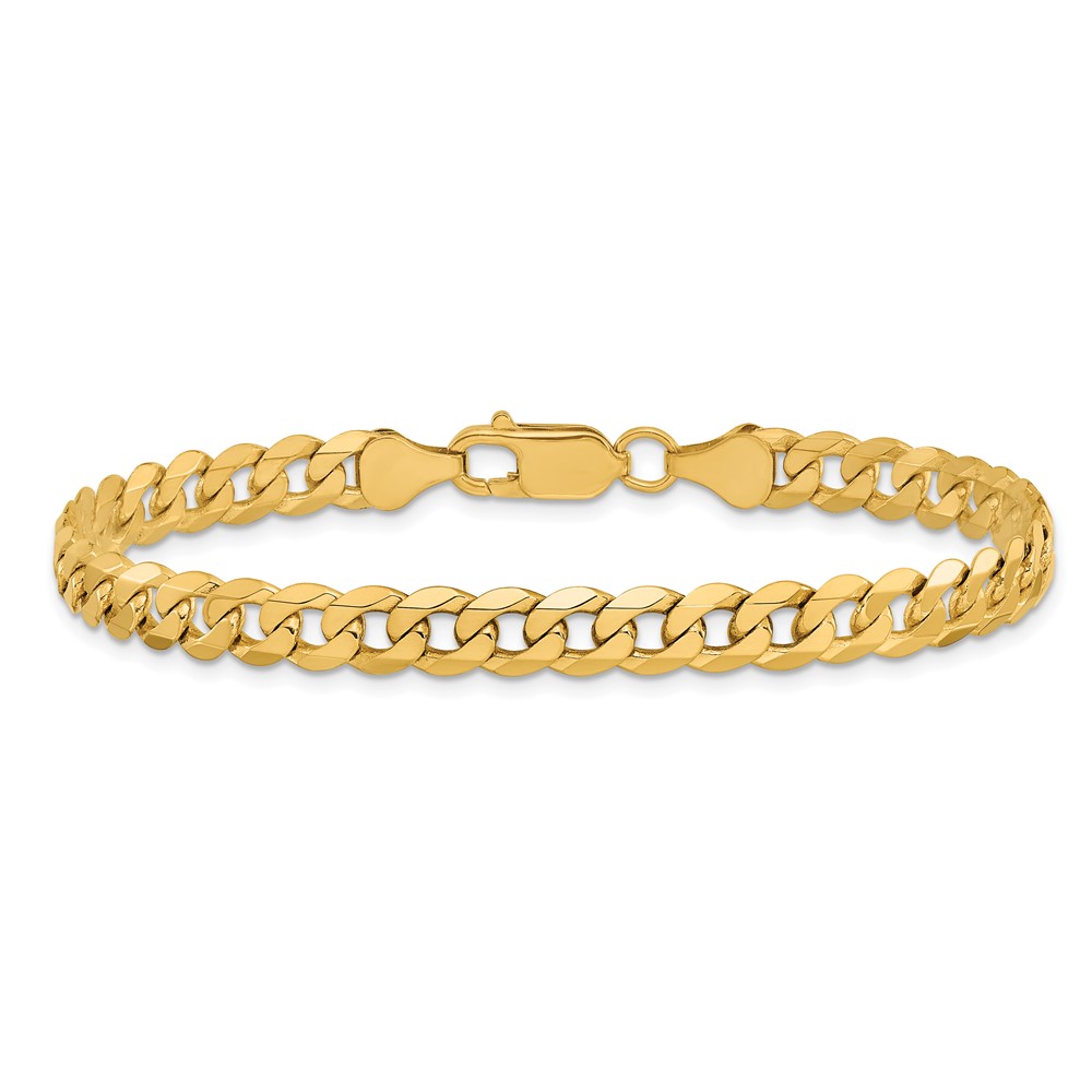 10k 6.25mm Flat Beveled Curb Chain - Image 3