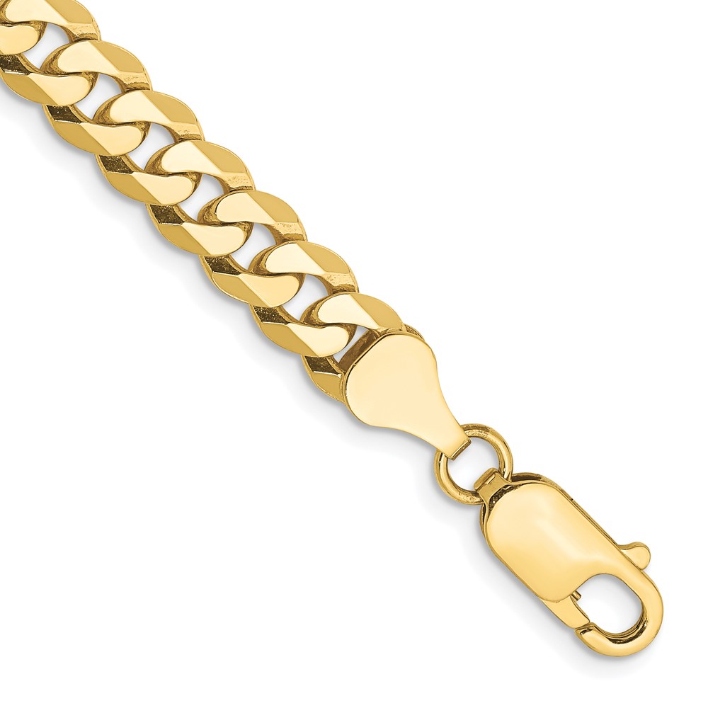10k 6.25mm Flat Beveled Curb Chain - Image 1