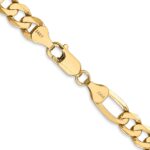 10K 7mm Flat Figaro Chain - Image 3
