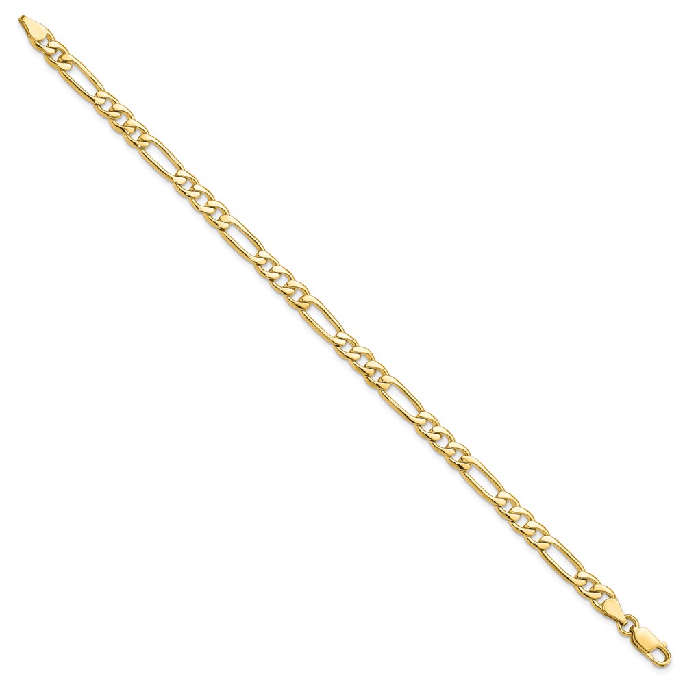 10k 5.25mm Fancy Polished Link Bracelet - Image 2
