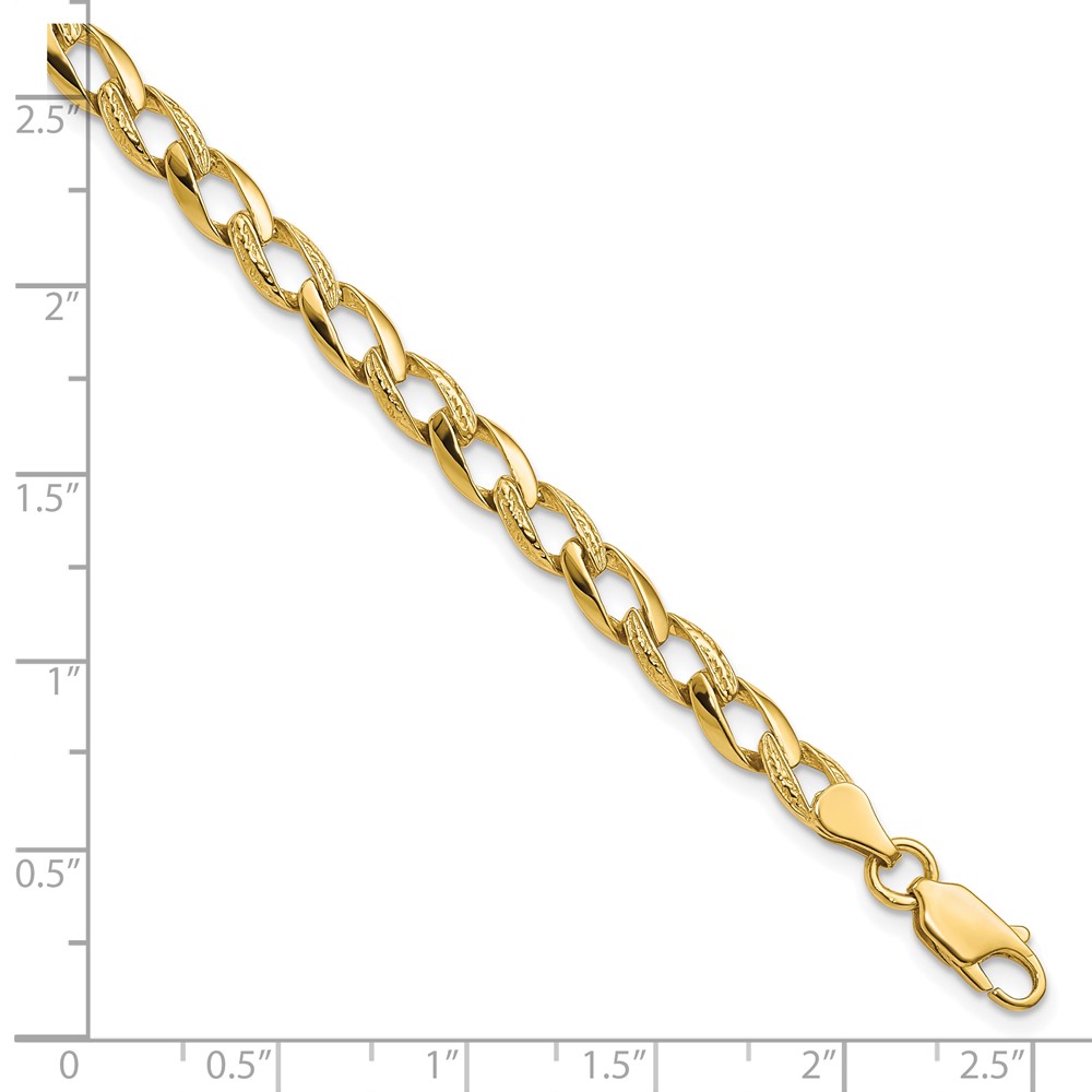 10k Fancy Link Bracelet - Image 4