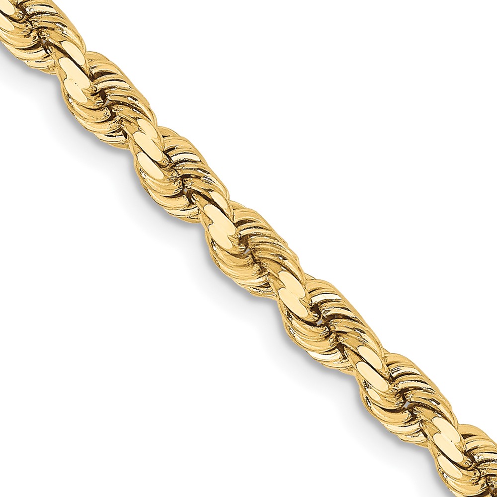 10k 3.75mm Diamond-cut Rope Chain - Image 1