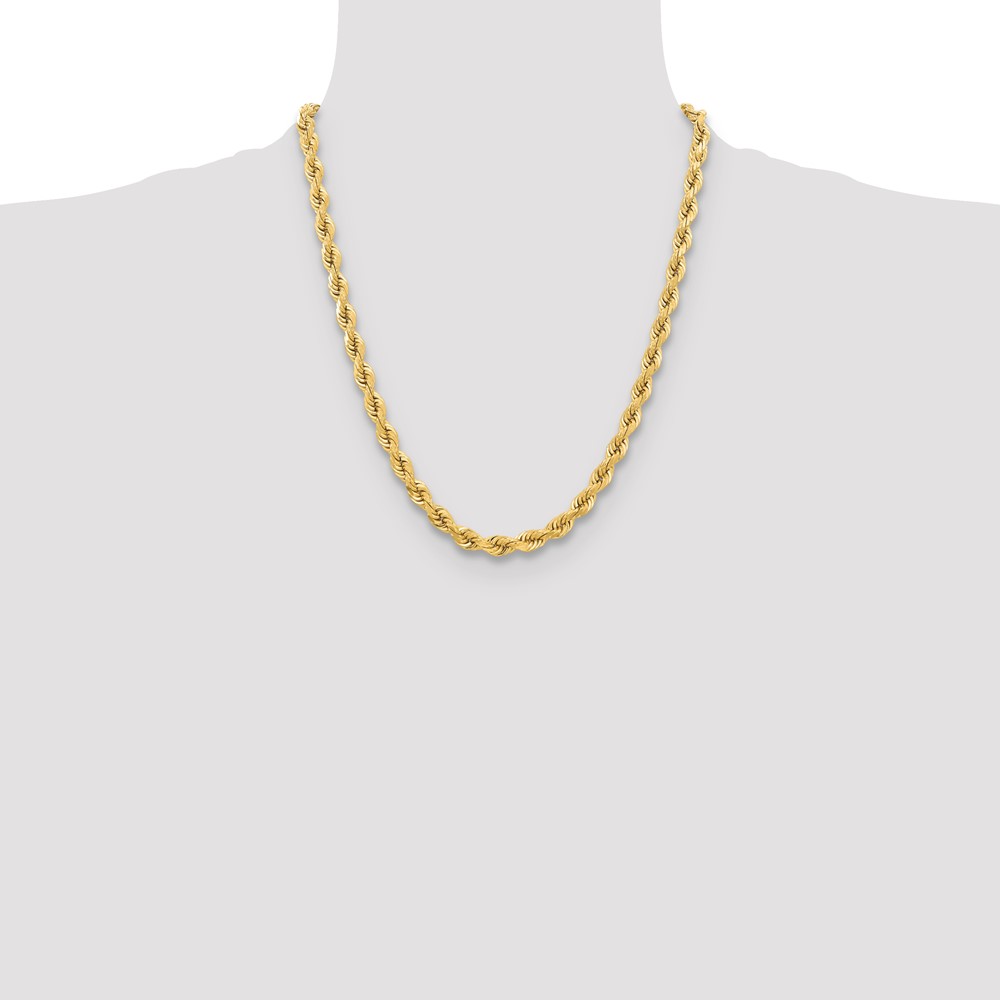 10k 6.5mm Diamond-cut Rope Chain - Image 4