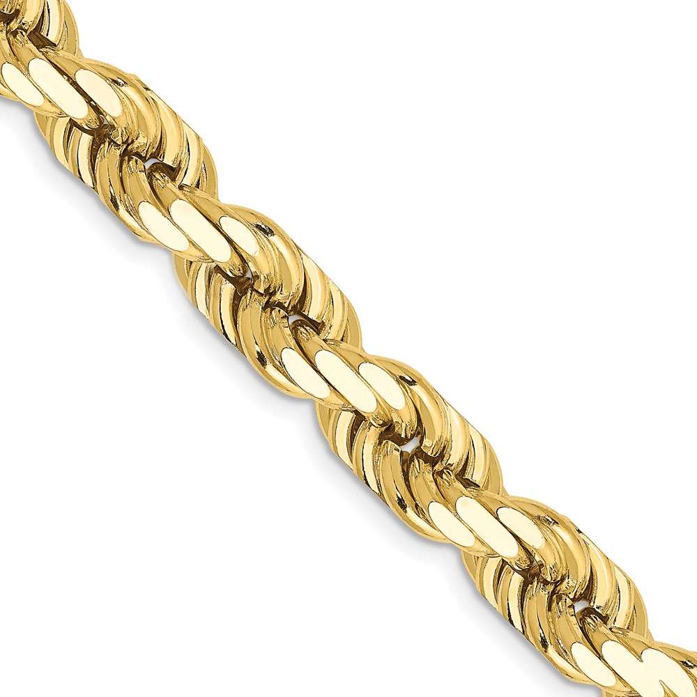10k 8mm Diamond-cut Rope Chain - Image 1