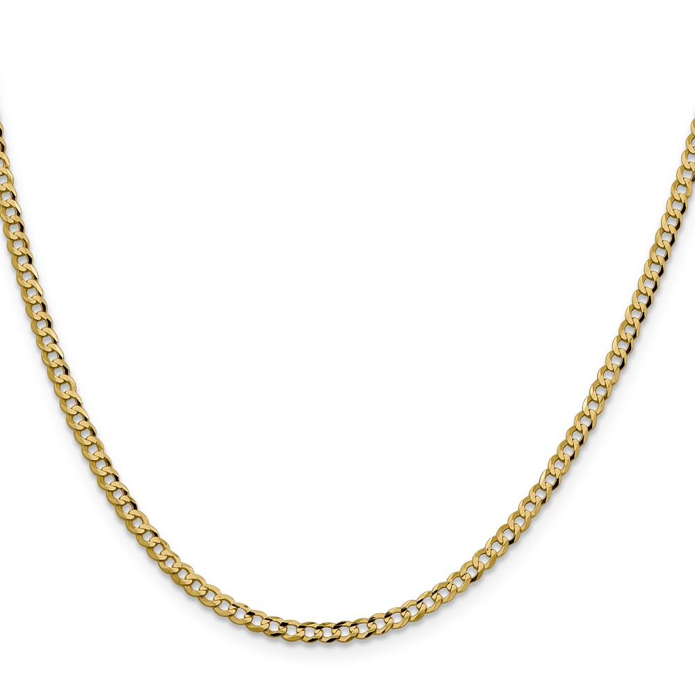 10K 3.1mm Lightweight Flat Cuban Chain - Image 2