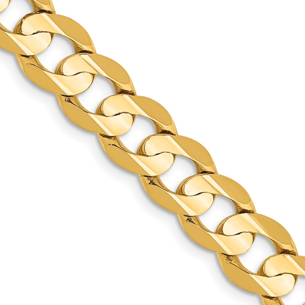 10K 7.5mm Open Concave Curb Chain 10K - Image 1