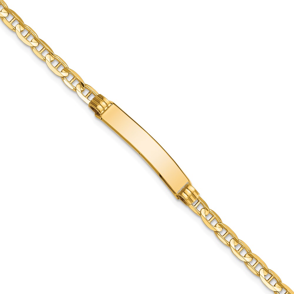 10k Anchor Link ID Bracelet - Image 1