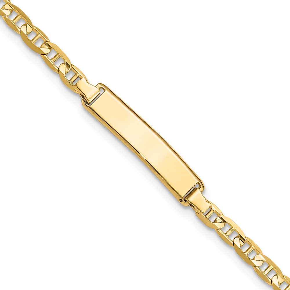 10k Anchor Link ID Bracelet - Image 1