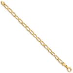 10k 5.9mm Hand-Polished Open Link Bracelet - Image 2
