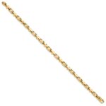 10k 5mm Hand-polished Fancy Link Bracelet - Image 2