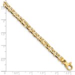 10k Hand Polished 4.3mm Fancy Link Bracelet - Image 2