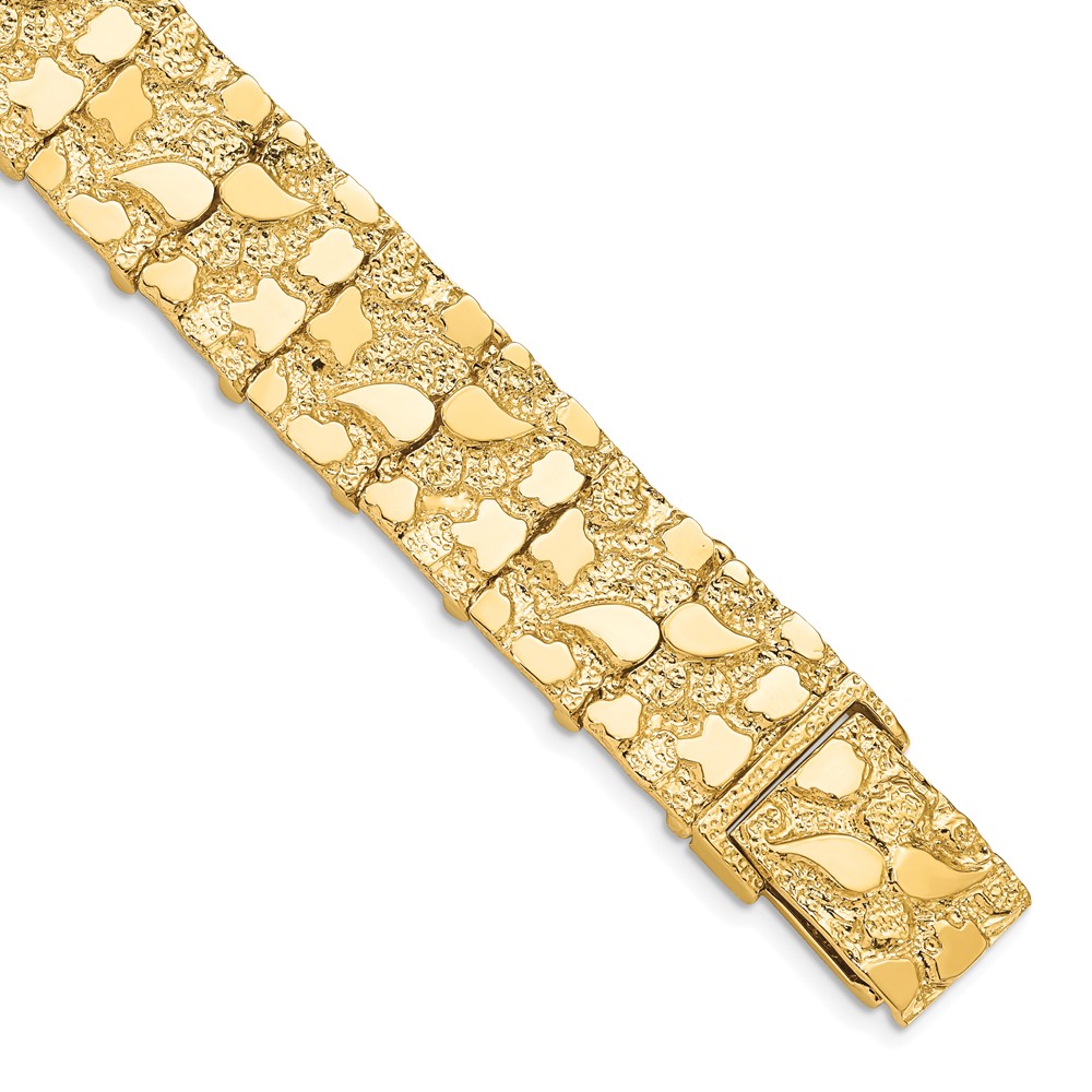 10k 15.0mm NUGGET Bracelet - Image 1
