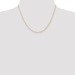 14K Carded 1.35mm Cable Rope with Spring Ring Clasp Chain - Image 4